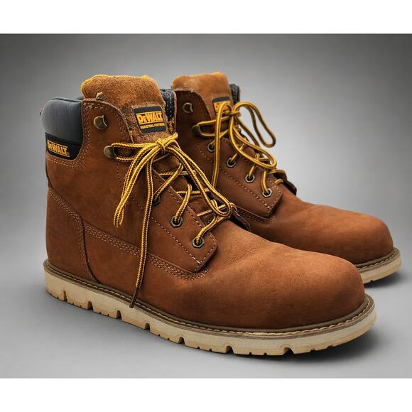 DEWALT Work Boots Men\'s 13M Steel Toe ASTM F2413 Brown Leather Safety EH main image 4